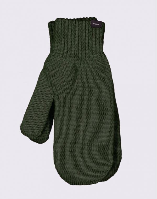 Makia Wool Mittens Green