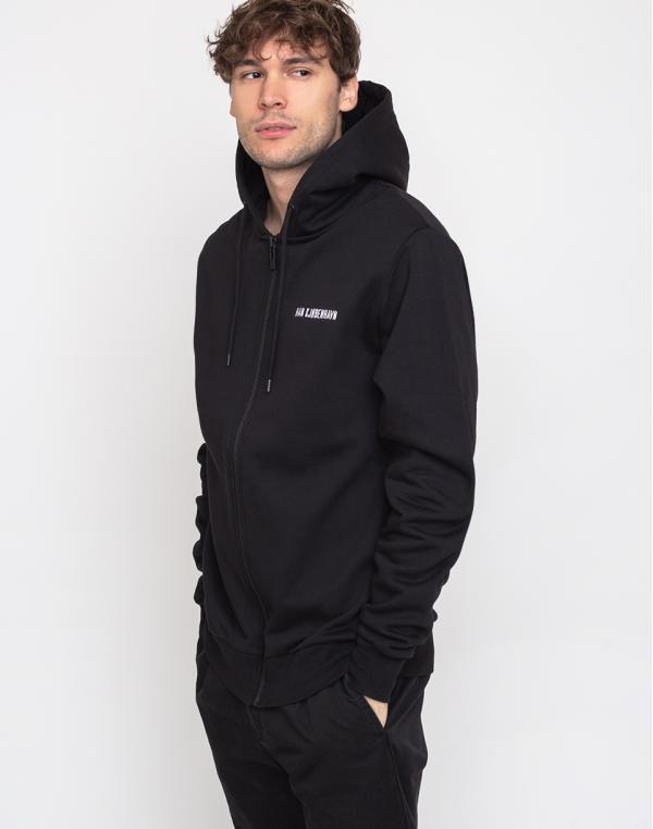 Han Kjøbenhavn Zip Hoodie Black Logo XL