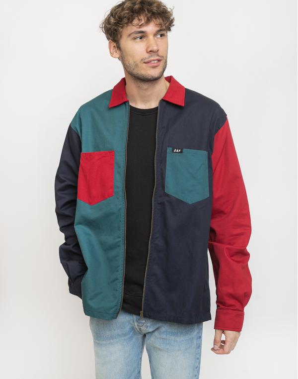 Lazy Oaf Zip Through Panel Shacket Multi XL