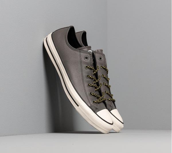 Converse Chuck Taylor All Star Archival Leather Carbon Grey/ Vivid Sulfur/ Egret