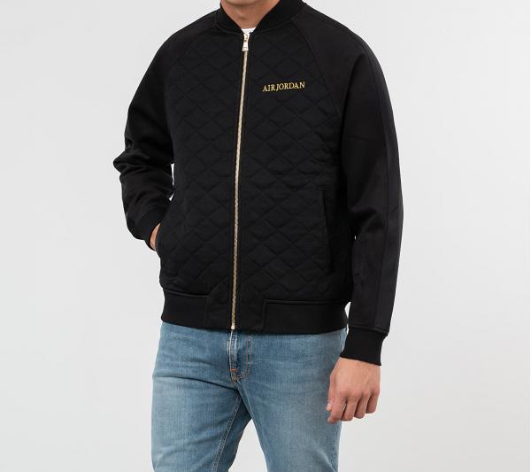 Jordan Remastered Quilted Jacket Black/ Black/ Black/ Metallic Gold