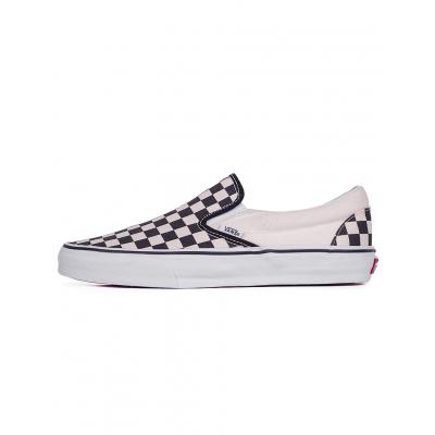 Vans Classic Slip-On Black and White Checker / White 42
