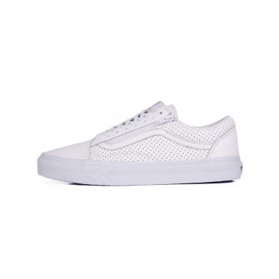 Sneakers - tenisky Vans OLD SKOOL ZIP (PERF LEATHER) true white