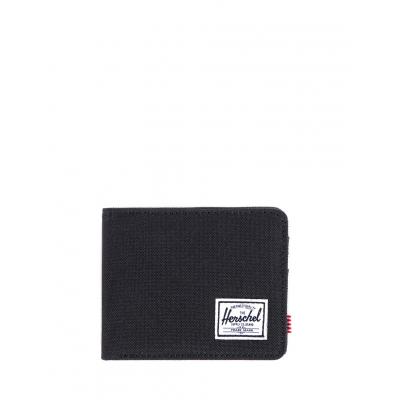 Peněženka Herschel Supply Hank + Coin Black/Black Pebbled Synthetic Leather