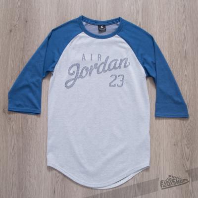 Jordan 3/4 Raglan Blue Tee