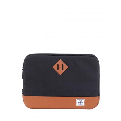 Herschel Supply Heritage Sleeve for 13 inch Macbook Black / Tan Synthetic Leather