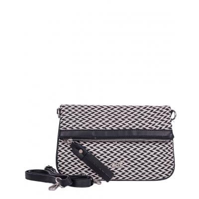 Kabelka Loreak Mendian PAULA COTTON leather black