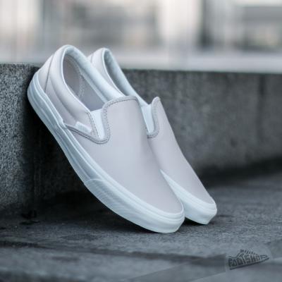 Vans Classic Slip-On (Leather) White Spring Powder/ Blanc