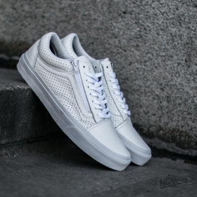 Vans Old Skool Zip (Perf Leather) True White