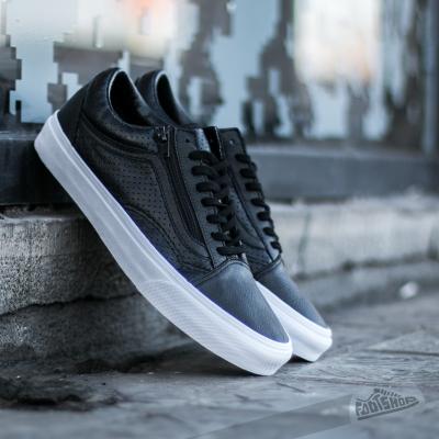 Vans Old Skool Zip (Perf Leather) Black