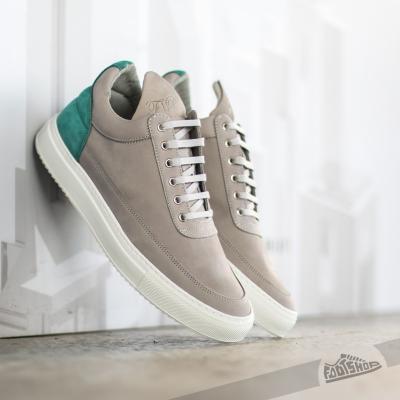 Filling Pieces Low Top Two Tones Grey/ Turquoise