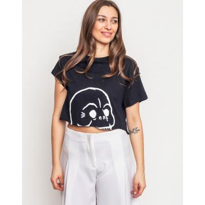 Triko Cheap Monday Photon tee Skull Moon black
