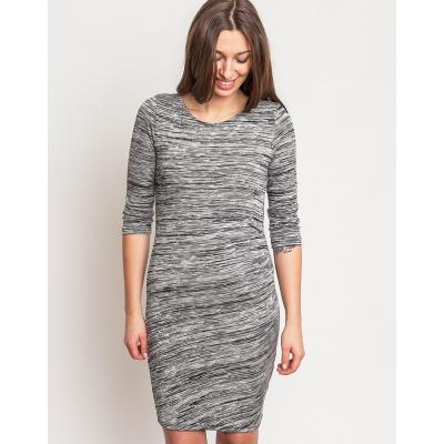 Šaty Ichi MOSCOW Grey Melange like cut