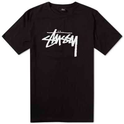 Stüssy Label Stock Tee Black