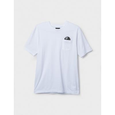Stüssy 8 Ball Pocket Tee White