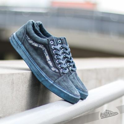 Vans Old Skool Reissue + Overwash Paisley Dress Blue