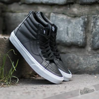 Vans Sk8-Hi Reissue Zip Premium Leather Black/ True White