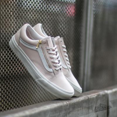 Vans Old Skool Zip Leather White Spring Powter/ Blanc De Blanc