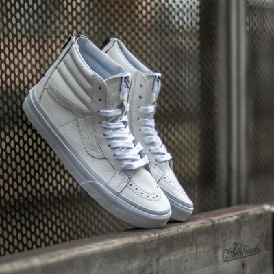 Vans SK8 Hi Reissue Zip Premium Leather Tr White/ Black