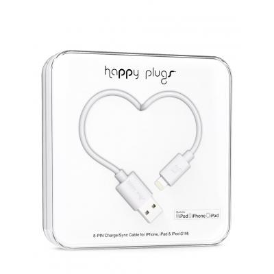 Happy Plugs Lightning to USB Charge/Sync Cable(2.0m) White