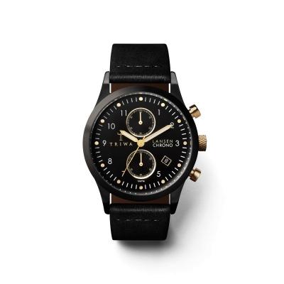 TRIWA Midnight Lansen Chrono - Black Brace