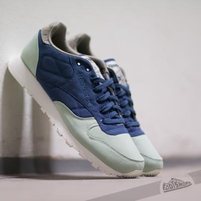 Reebok Classic Leather Clean 60C40N Sage/ Midnight Blue/ Stone