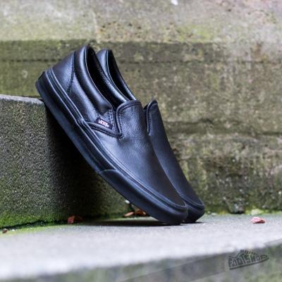 Vans Classic Slip- On (Premium Leather) Black/Mono
