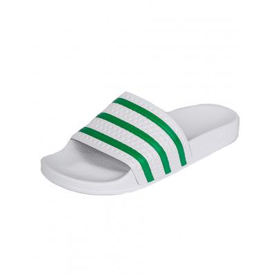 Pantofle Adidas Originals ADILETTE FTWWHT/GREEN/FTWWHT