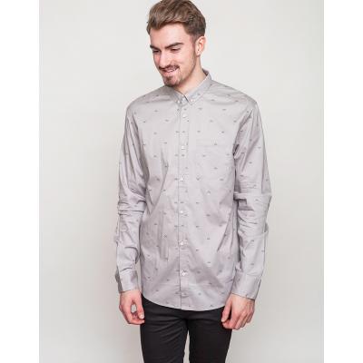 Košile Iriedaily Flag x Shirt silvergrey