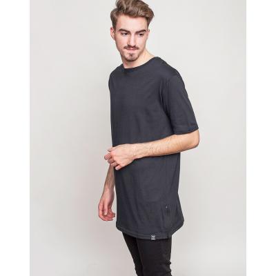 Jednobarevná Iriedaily Side Zip Tee Black