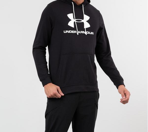 Under Armour Sportstyle Terry Logo Hoodie Black