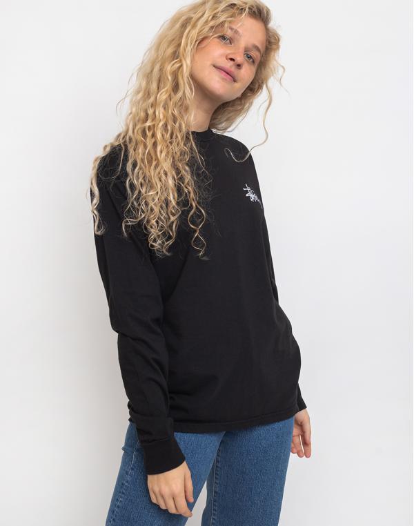 Stüssy Basic Logo Pig. Dyed Ls Tee Black M