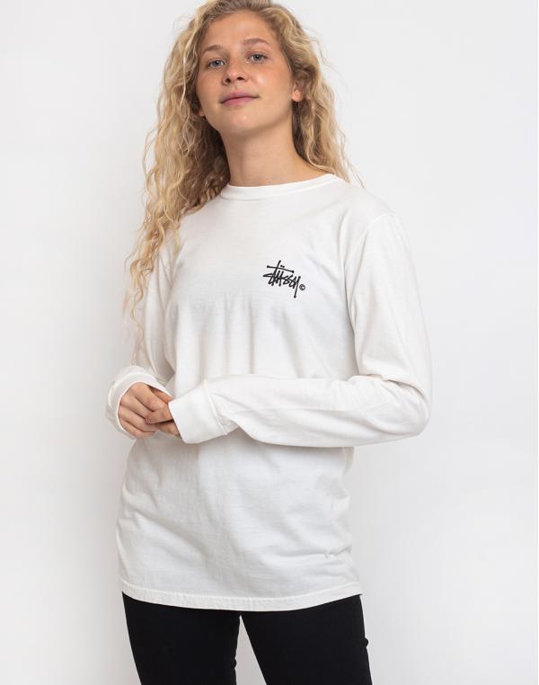 Stüssy Basic Logo Pig. Dyed Ls Tee Natural XS