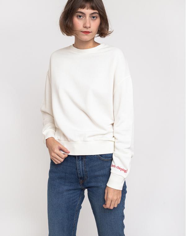 Buffet Crop Sweatshirt Cloud XS