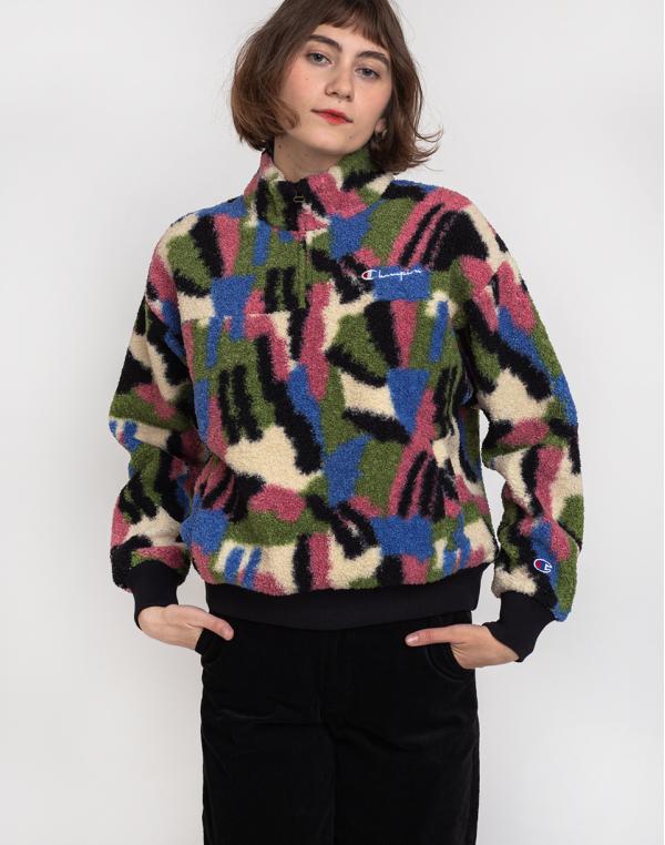 Champion Half Zip Sweatshirt Cha/Allover S