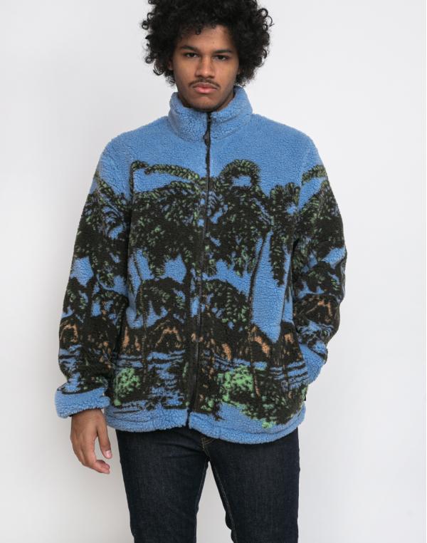 Stüssy Hawaiian Jacquard Mock Blue XL