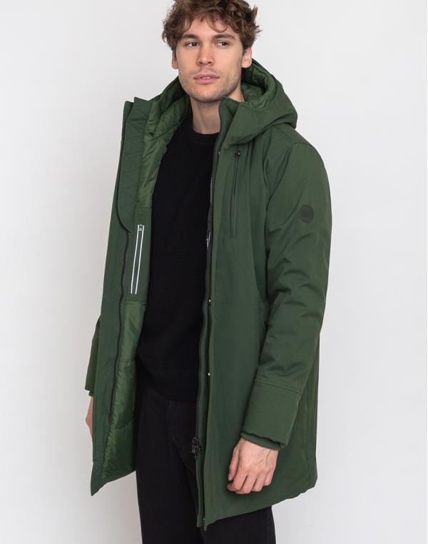 Knowledge Cotton Long Soft Shell Jacket 1278 Green Forest M