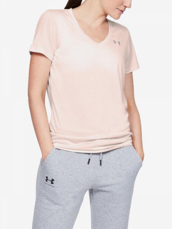 Tričko Under Armour Tech Ssv - Twist-Pnk Růžová