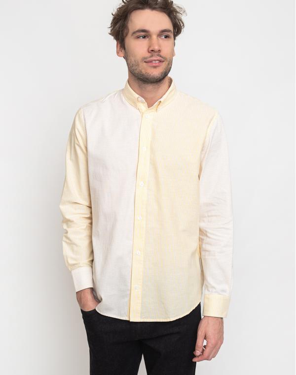 Rotholz Basic Striped Shirt Yellow/White XL