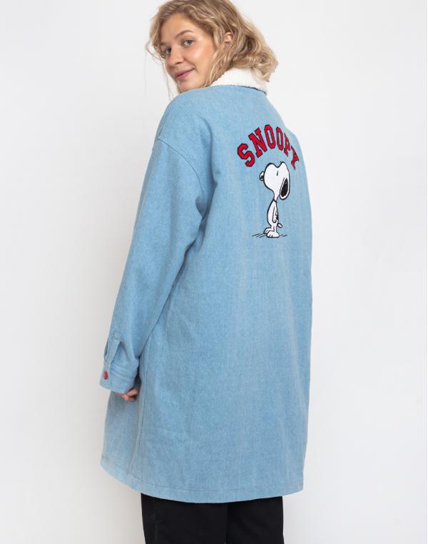 Lazy Oaf Lazy Oaf x Peanuts Fleecey Denim Jacket Blue M