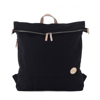 Batoh Enter Classic TOP zip Backpack Black/Natural Leather