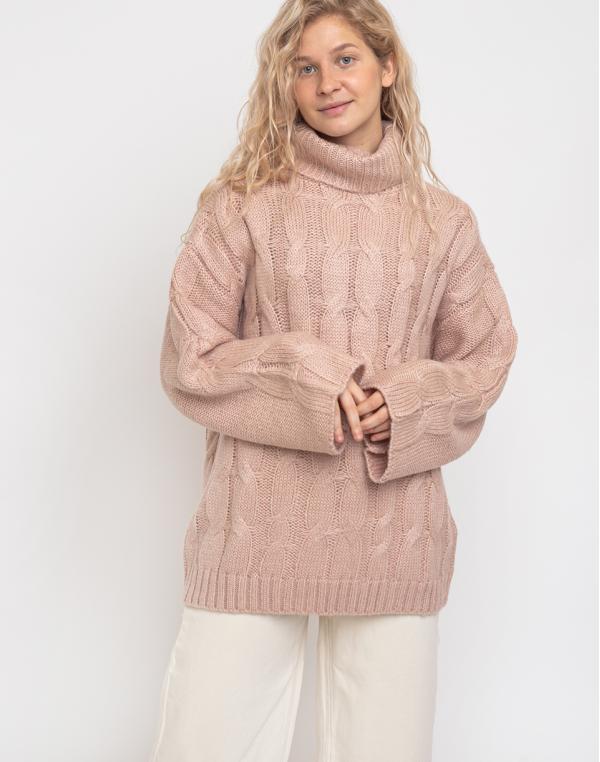 Native Youth The Kate Cable Knit Dusty Pink XS