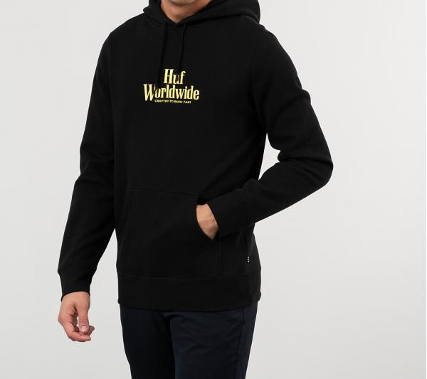 HUF Burn Fast Hoodie Black