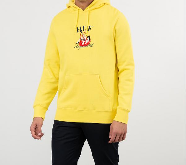 HUF See You In Hell Hoodie Blazing Yellow
