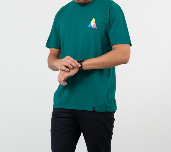 HUF Prism Triple Triangle Tee Quetzal Green