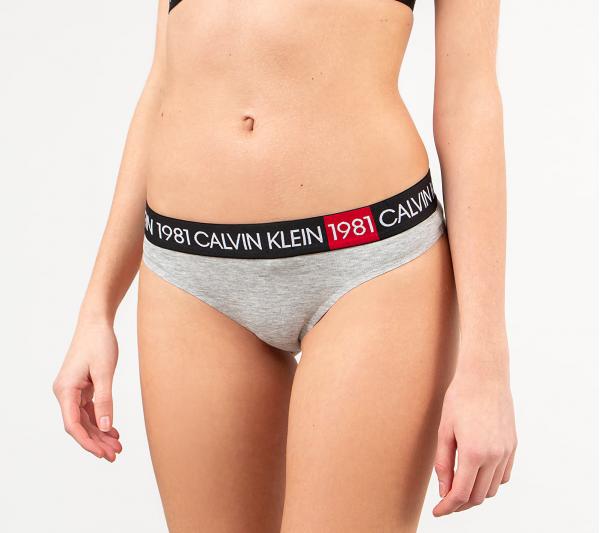 Calvin Klein 1981 Bold Thong Grey