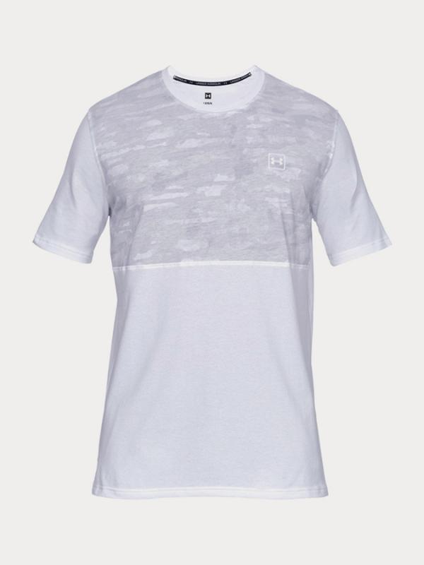 Tričko Under Armour Sportstyle Cotton Mesh Tee Bílá