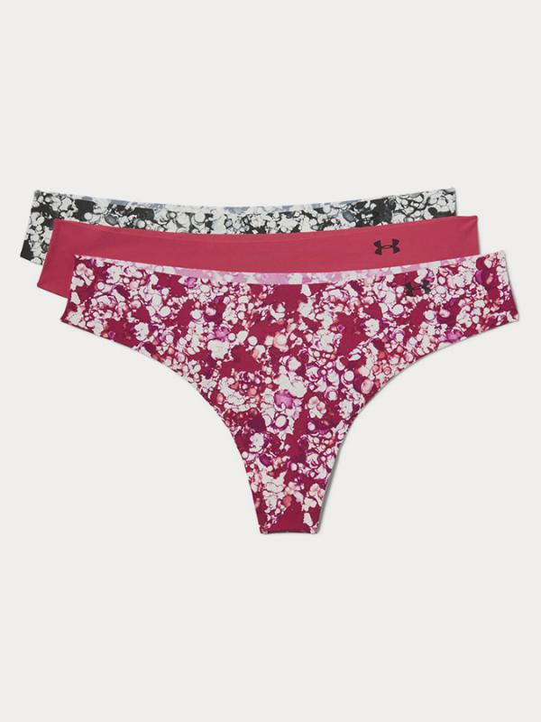 Kalhotky Under Armour Ps Thong 3Pack Print Barevná