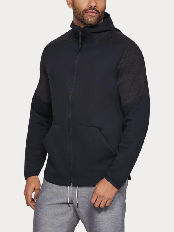 Mikina Under Armour Unstoppable Move Light Fz Hoodie Černá