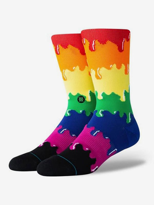 Ponožky Stance Drip Rainbow Multi Barevná